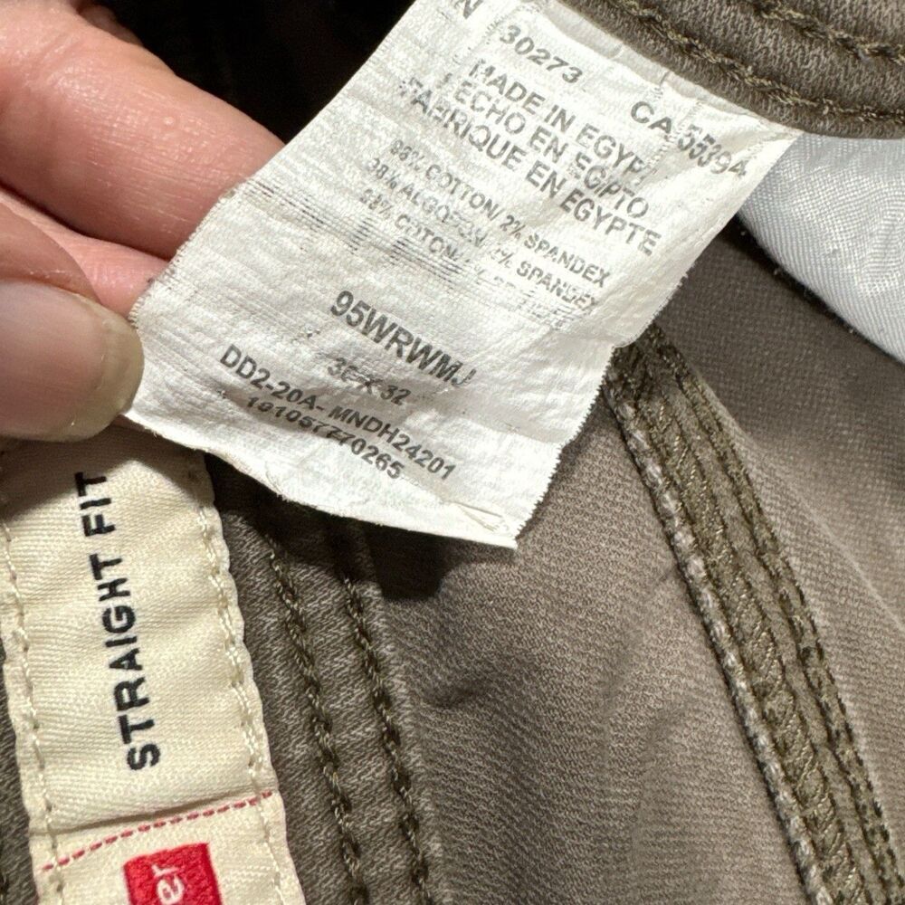 Wrangler Straight Fit Stretch Twill Jean Pant Thistle Green 36x32 - Picture 4 of 4